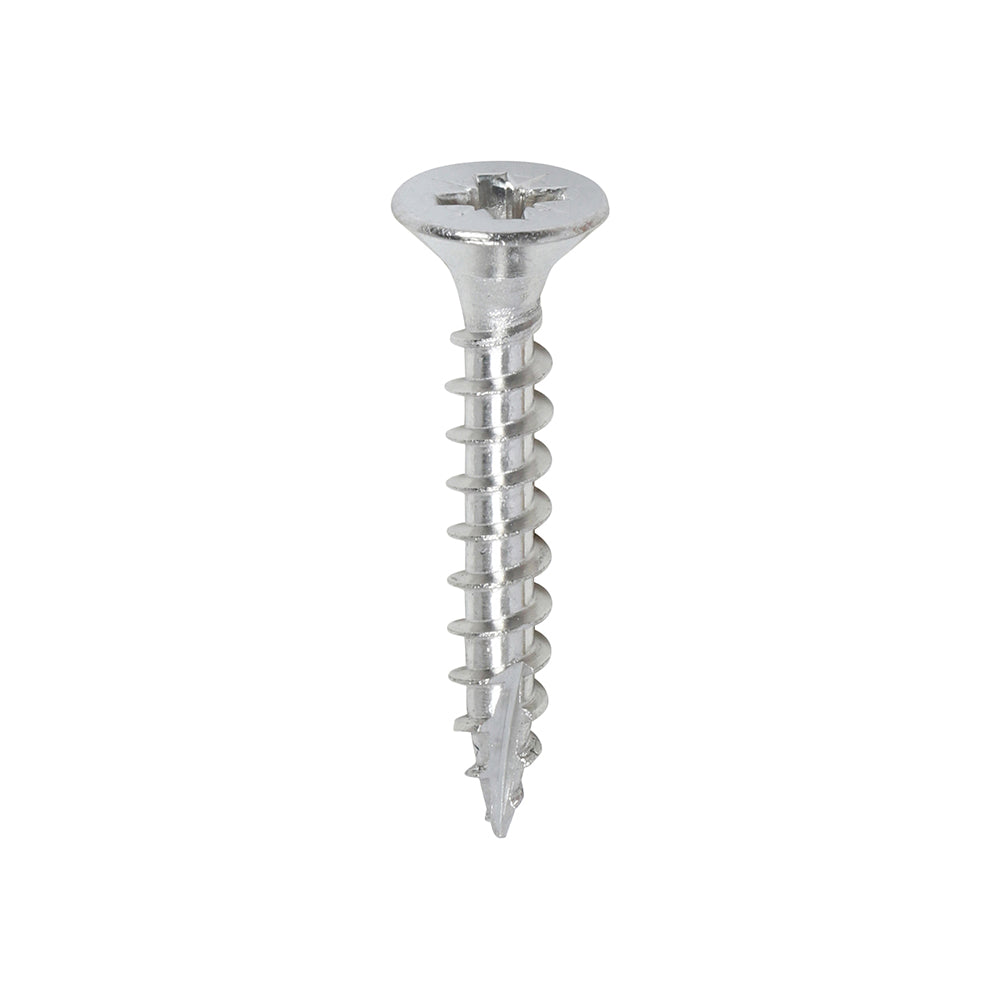 This is an image showing TIMCO Classic Multi-Purpose Screws - PZ - Double Countersunk - A2 Stainless Steel
 - 4.0 x 25 - 200 Pieces Box available from T.H Wiggans Ironmongery in Kendal, quick delivery at discounted prices.