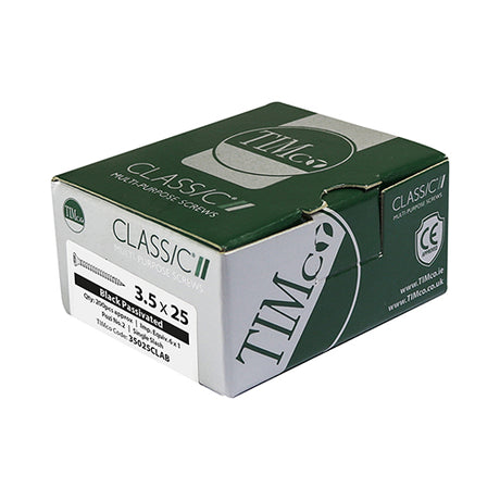 This is an image showing TIMCO Classic Multi-Purpose Screws - PZ - Double Countersunk - Exterior - Black Organic - 4.0 x 30 - 200 Pieces Box available from T.H Wiggans Ironmongery in Kendal, quick delivery at discounted prices.