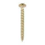 This is an image showing TIMCO Classic Multi-Purpose Screws - PZ - Pan Head - Yellow - 4.0 x 30 - 200 Pieces Box available from T.H Wiggans Ironmongery in Kendal, quick delivery at discounted prices.