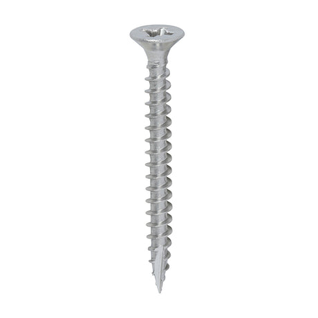 This is an image showing TIMCO Classic Multi-Purpose Screws - PZ - Double Countersunk - A2 Stainless Steel
 - 4.0 x 40 - 200 Pieces Box available from T.H Wiggans Ironmongery in Kendal, quick delivery at discounted prices.