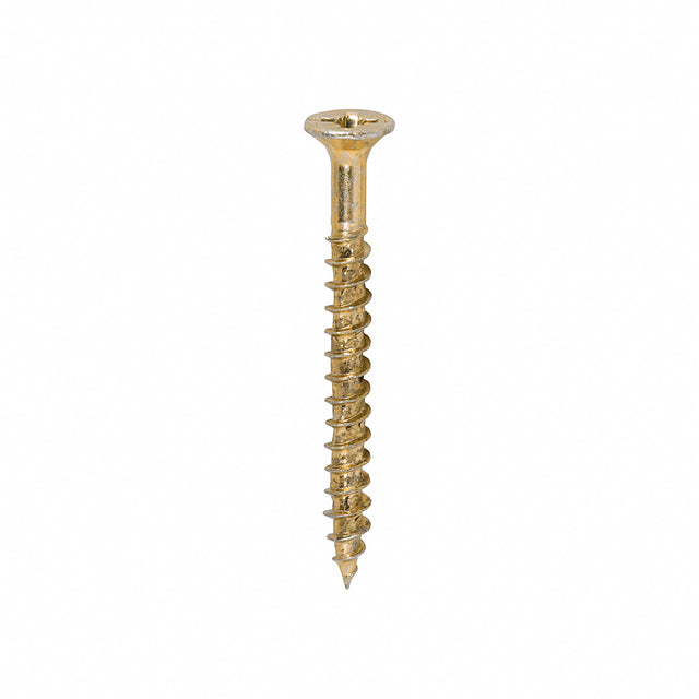 This is an image showing TIMCO Velocity Premium Multi-Use Screws - PZ - Double Countersunk - Yellow
 - 4.0 x 40 - 1200 Pieces Tub available from T.H Wiggans Ironmongery in Kendal, quick delivery at discounted prices.