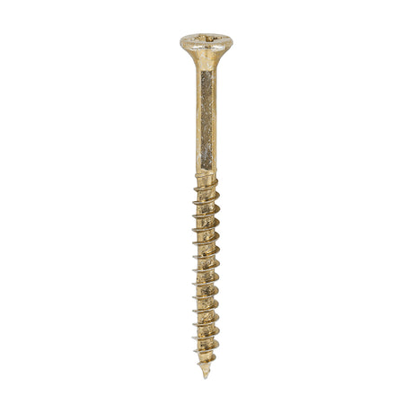 This is an image showing TIMCO Velocity Premium Multi-Use Screws - PZ - Double Countersunk - Yellow
 - 4.0 x 50 - 800 Pieces Tub available from T.H Wiggans Ironmongery in Kendal, quick delivery at discounted prices.