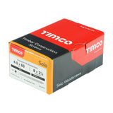This is an image showing TIMCO Solo Chipboard & Woodscrews - PZ - Double Countersunk - Zinc - 4.0 x 60 - 200 Pieces Box available from T.H Wiggans Ironmongery in Kendal, quick delivery at discounted prices.