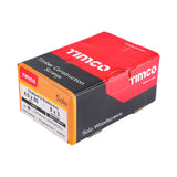 This is an image showing TIMCO Solo Chipboard & Woodscrews - PZ - Double Countersunk - Yellow - 4.0 x 80 - 200 Pieces Box available from T.H Wiggans Ironmongery in Kendal, quick delivery at discounted prices.