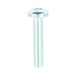 This is an image showing TIMCO Metric Threaded Machine Screws - PZ - Pan Head - Zinc - M4 x 20 - 100 Pieces Box available from T.H Wiggans Ironmongery in Kendal, quick delivery at discounted prices.