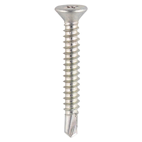This is an image showing TIMCO Window Fabrication Screws - Countersunk - PH - Self-Tapping - Self-Drilling Point - Zinc - 4.8 x 25 - 1000 Pieces Box available from T.H Wiggans Ironmongery in Kendal, quick delivery at discounted prices.