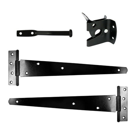 This is an image showing TIMCO Pedestrian Gate Kit - Black - 14" - 1 Each TIMbag available from T.H Wiggans Ironmongery in Kendal, quick delivery at discounted prices.