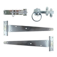 This is an image showing TIMCO Side Gate Kit - Ring Latch - Zinc - 18" - 1 Each TIMbag available from T.H Wiggans Ironmongery in Kendal, quick delivery at discounted prices.