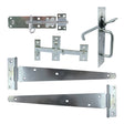 This is an image showing TIMCO Side Gate Kit - Suffolk Latch - Zinc - 18" - 1 Each TIMbag available from T.H Wiggans Ironmongery in Kendal, quick delivery at discounted prices.