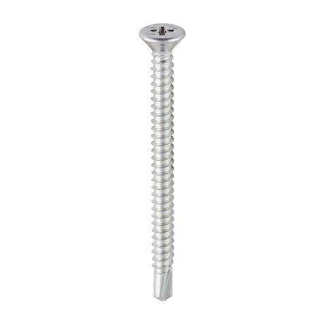 This is an image showing TIMCO Window Fabrication Screws - Countersunk - PH - Self-Tapping - Self-Drilling Point - Zinc - 4.8 x 60 - 200 Pieces Box available from T.H Wiggans Ironmongery in Kendal, quick delivery at discounted prices.
