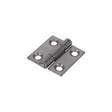 This is an image showing TIMCO Plain Butt Hinge - Fixed Pin (1838) - Self Colour - 25 x 25 - 2 Pieces Plain Bag available from T.H Wiggans Ironmongery in Kendal, quick delivery at discounted prices.