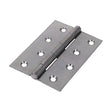 This is an image showing TIMCO Plain Butt Hinge - Fixed Pin (1838) - Self Colour - 100 x 70 - 2 Pieces TIMbag available from T.H Wiggans Ironmongery in Kendal, quick delivery at discounted prices.