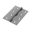 This is an image showing TIMCO Plain Butt Hinge - Fixed Pin (1838) - Self Colour - 100 x 70 - 2 Pieces Plain Bag available from T.H Wiggans Ironmongery in Kendal, quick delivery at discounted prices.
