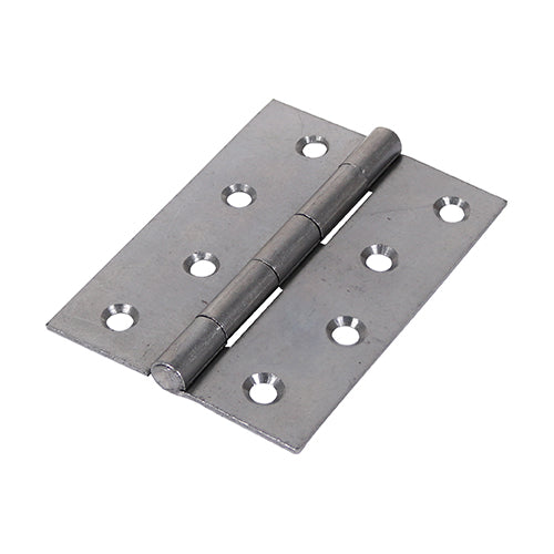 This is an image showing TIMCO Plain Butt Hinge - Fixed Pin (1838) - Self Colour - 100 x 70 - 2 Pieces Plain Bag available from T.H Wiggans Ironmongery in Kendal, quick delivery at discounted prices.