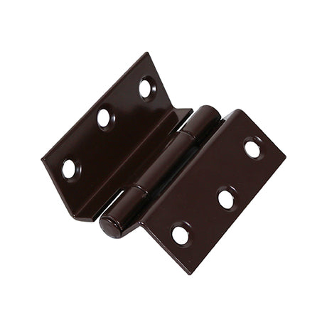 This is an image showing TIMCO Stormproof Hinge (1951) - Brown - 63 x 58 - 2 Pieces Plain Bag available from T.H Wiggans Ironmongery in Kendal, quick delivery at discounted prices.