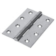 This is an image showing TIMCO Plain Butt Hinge - Fixed Pin (1838) - Zinc - 100 x 70 - 2 Pieces Plain Bag available from T.H Wiggans Ironmongery in Kendal, quick delivery at discounted prices.