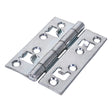 This is an image showing TIMCO Strong Security Butt Hinge (451/S) - Zinc - 100 x 72.5 - 2 Pieces Plain Bag available from T.H Wiggans Ironmongery in Kendal, quick delivery at discounted prices.