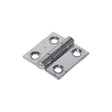 This is an image showing TIMCO Plain Butt Hinge - Fixed Pin (1838) - Zinc - 25 x 25 - 2 Pieces Plain Bag available from T.H Wiggans Ironmongery in Kendal, quick delivery at discounted prices.