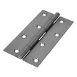 This is an image showing TIMCO Narrow Plain Butt Hinge (5050) - Self Colour - 127 x 65 - 2 Pieces Plain Bag available from T.H Wiggans Ironmongery in Kendal, quick delivery at discounted prices.