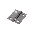 This is an image showing TIMCO Plain Butt Hinge - Fixed Pin (1838) - Self Colour - 38 x 34 - 2 Pieces Plain Bag available from T.H Wiggans Ironmongery in Kendal, quick delivery at discounted prices.