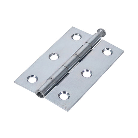 This is an image showing TIMCO Plain Butt Hinge - Loose Pin (1840) - Zinc - 75 x 50 - 2 Pieces Plain Bag available from T.H Wiggans Ironmongery in Kendal, quick delivery at discounted prices.