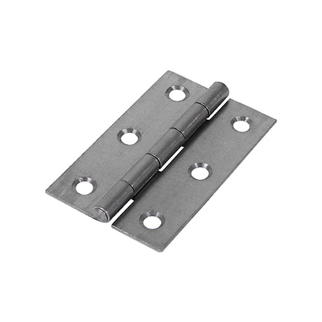 This is an image showing TIMCO Narrow Plain Butt Hinge (5050) - Self Colour - 75 x 48 - 2 Pieces Plain Bag available from T.H Wiggans Ironmongery in Kendal, quick delivery at discounted prices.