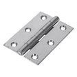 This is an image showing TIMCO Plain Butt Hinge - Fixed Pin (1838) - Zinc - 63 x 44 - 2 Pieces TIMpac available from T.H Wiggans Ironmongery in Kendal, quick delivery at discounted prices.
