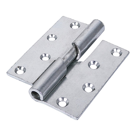 This is an image showing TIMCO Rising Butt Hinge (466) - Right Hand - Zinc - 100 x 86 - 2 Pieces Plain Bag available from T.H Wiggans Ironmongery in Kendal, quick delivery at discounted prices.