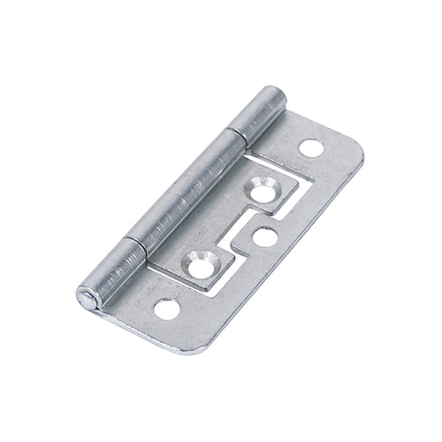 This is an image showing TIMCO Flush Hinge (105) - Zinc - 63 x 37 - 2 Pieces TIMpac available from T.H Wiggans Ironmongery in Kendal, quick delivery at discounted prices.