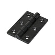 This is an image showing TIMCO Cast Iron Butt Hinge (200) - Black - 75 x 50 - 2 Pieces Plain Bag available from T.H Wiggans Ironmongery in Kendal, quick delivery at discounted prices.