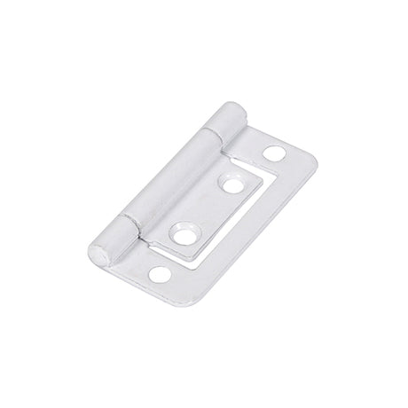 This is an image showing TIMCO Flush Hinge (105) - White - 50 x 38.5 - 2 Pieces TIMpac available from T.H Wiggans Ironmongery in Kendal, quick delivery at discounted prices.