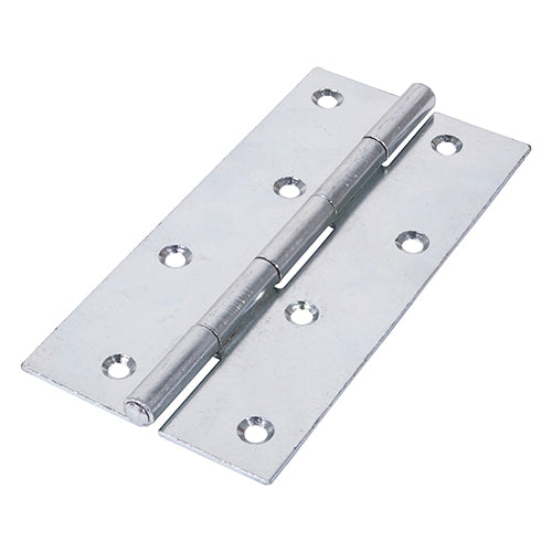 This is an image showing TIMCO Narrow Plain Butt Hinge (5050) - Zinc - 150 x 75 - 2 Pieces Plain Bag available from T.H Wiggans Ironmongery in Kendal, quick delivery at discounted prices.