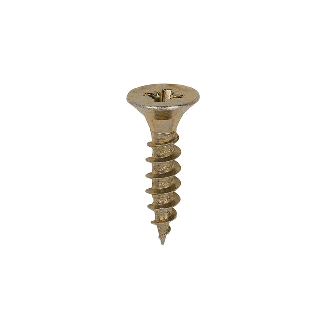 This is an image showing TIMCO Classic Multi-Purpose Screws - PZ - Double Countersunk - Yellow - 4.5 x 20 - 200 Pieces Box available from T.H Wiggans Ironmongery in Kendal, quick delivery at discounted prices.