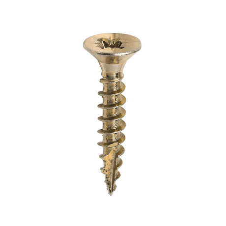 This is an image showing TIMCO Classic Multi-Purpose Screws - PZ - Double Countersunk - Yellow - 4.5 x 25 - 200 Pieces Box available from T.H Wiggans Ironmongery in Kendal, quick delivery at discounted prices.