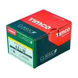 This is an image showing TIMCO Classic Multi-Purpose Screws - PZ - Double Countersunk - Yellow - 4.5 x 30 - 200 Pieces Box available from T.H Wiggans Ironmongery in Kendal, quick delivery at discounted prices.