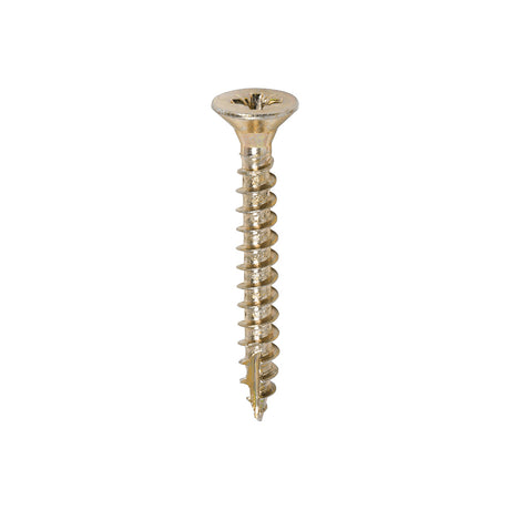 This is an image showing TIMCO Classic Multi-Purpose Screws - PZ - Double Countersunk - Yellow - 4.5 x 35 - 200 Pieces Box available from T.H Wiggans Ironmongery in Kendal, quick delivery at discounted prices.