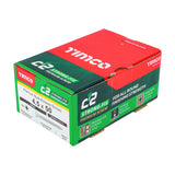 This is an image showing TIMCO C2 Strong-Fix - PZ - Double Countersunk - Twin-Cut - Yellow - 4.5 x 50 - 200 Pieces Box available from T.H Wiggans Ironmongery in Kendal, quick delivery at discounted prices.