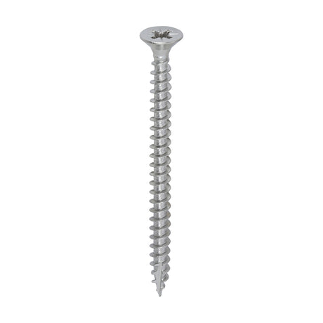 This is an image showing TIMCO Classic Multi-Purpose Screws - PZ - Double Countersunk - A2 Stainless Steel
 - 4.5 x 60 - 200 Pieces Box available from T.H Wiggans Ironmongery in Kendal, quick delivery at discounted prices.