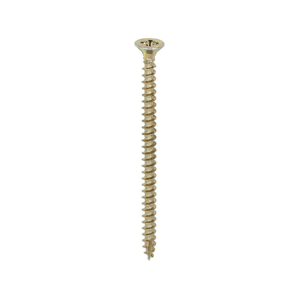 This is an image showing TIMCO Classic Multi-Purpose Screws - PZ - Double Countersunk - Yellow - 4.5 x 70 - 200 Pieces Box available from T.H Wiggans Ironmongery in Kendal, quick delivery at discounted prices.