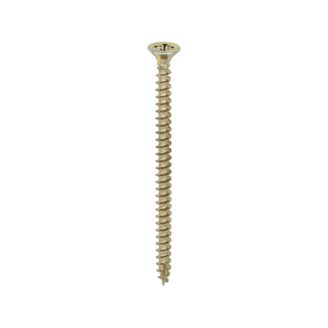 This is an image showing TIMCO Classic Multi-Purpose Screws - PZ - Double Countersunk - Yellow - 4.5 x 70 - 200 Pieces Box available from T.H Wiggans Ironmongery in Kendal, quick delivery at discounted prices.