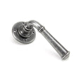 This is an image of From The Anvil - Pewter Regency Lever on Rose Set available to order from T.H Wiggans Architectural Ironmongery in Kendal, quick delivery and discounted prices.