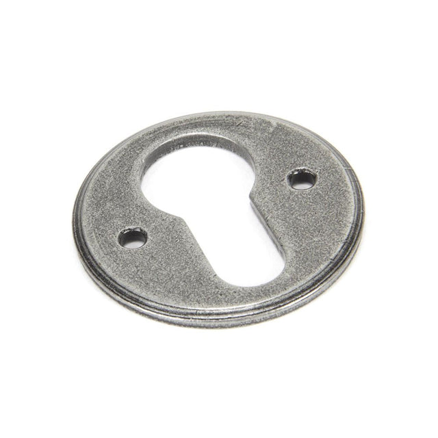 This is an image of From The Anvil - Pewter Regency Euro Escutcheon available to order from T.H Wiggans Architectural Ironmongery in Kendal, quick delivery and discounted prices.