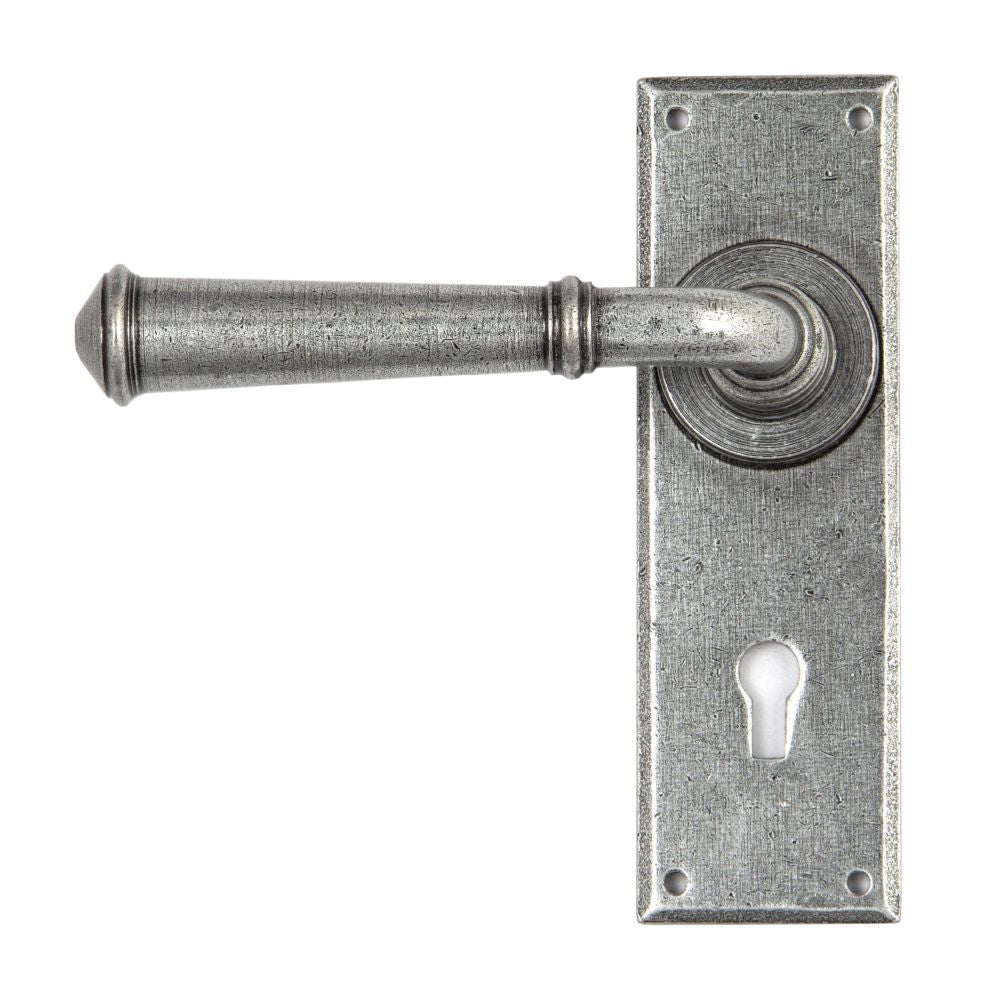 This is an image of From The Anvil - Pewter Regency Lever Lock set available to order from T.H Wiggans Architectural Ironmongery in Kendal, quick delivery and discounted prices.