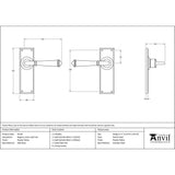 This is an image showing From The Anvil - Pewter Regency Lever Latch Set available from trade door handles, quick delivery and discounted prices