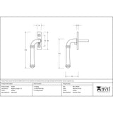 This is an image showing From The Anvil - Pewter Regency Espag - LH available from T.H Wiggans Architectural Ironmongery in Kendal, quick delivery and discounted prices
