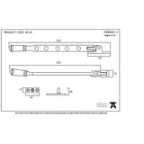 This is an image showing From The Anvil - Pewter 12" Regency Stay available from T.H Wiggans Architectural Ironmongery in Kendal, quick delivery and discounted prices