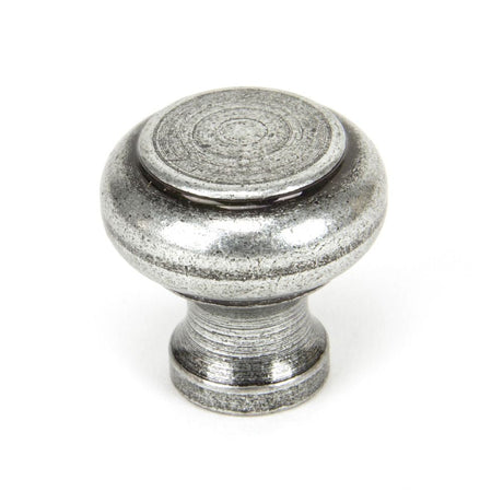 This is an image showing From The Anvil - Pewter Regency Cabinet Knob - Small available from T.H Wiggans Architectural Ironmongery in Kendal, quick delivery and discounted prices