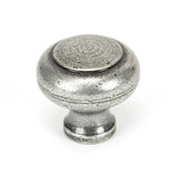 This is an image showing From The Anvil - Pewter Regency Cabinet Knob - Large available from T.H Wiggans Architectural Ironmongery in Kendal, quick delivery and discounted prices