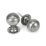 This is an image of From The Anvil - Pewter Regency Mortice/Rim Knob Set available to order from T.H Wiggans Architectural Ironmongery in Kendal, quick delivery and discounted prices.