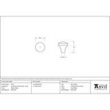 This is an image showing From The Anvil - Pewter Shropshire Cabinet Knob - Small available from trade door handles, quick delivery and discounted prices